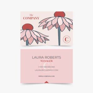 Flower Shaped Business Cards